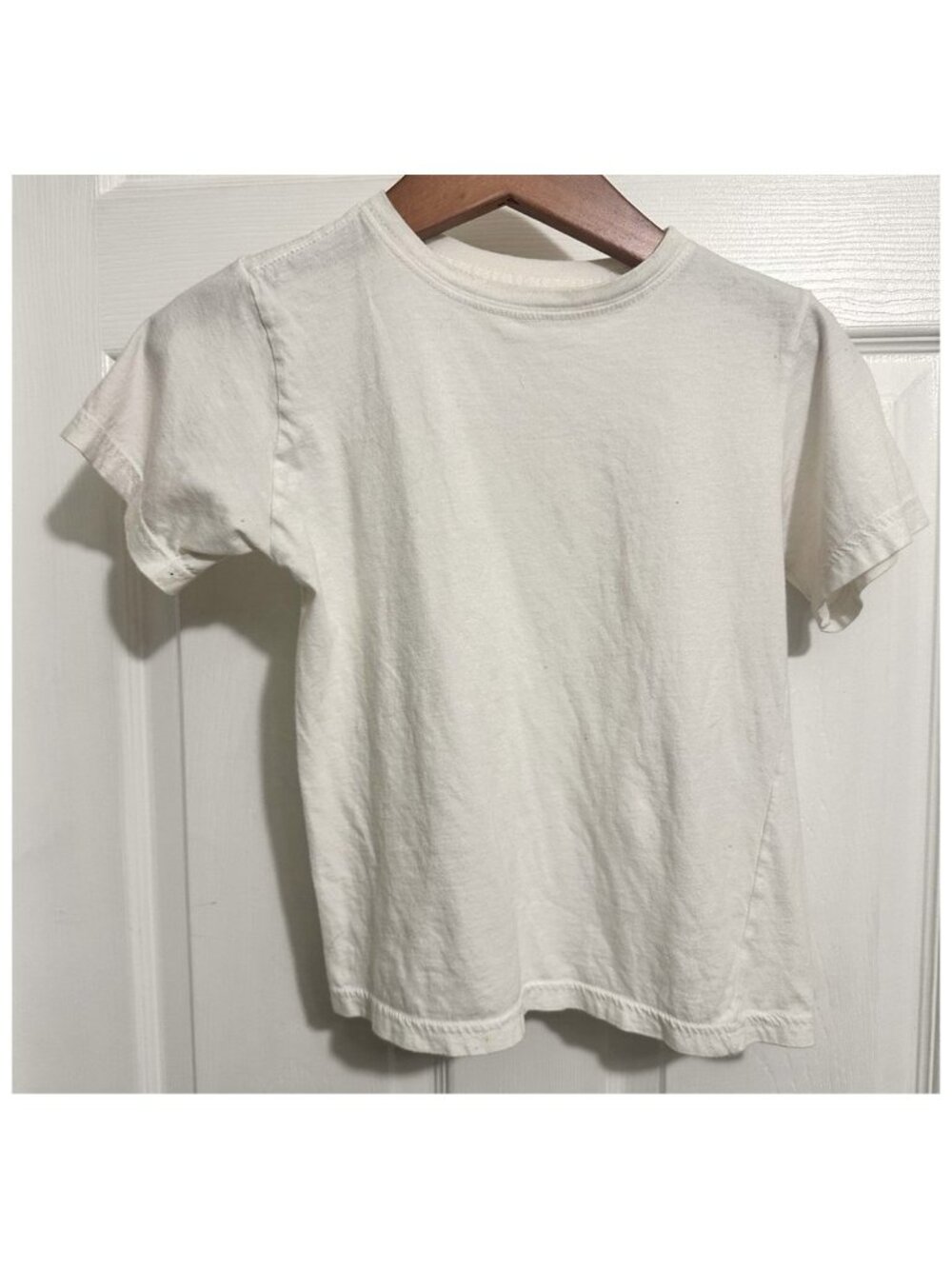 GAP Kids Girls Short Sleeve Tee T Shirt White 100% Cotton Size M (8)